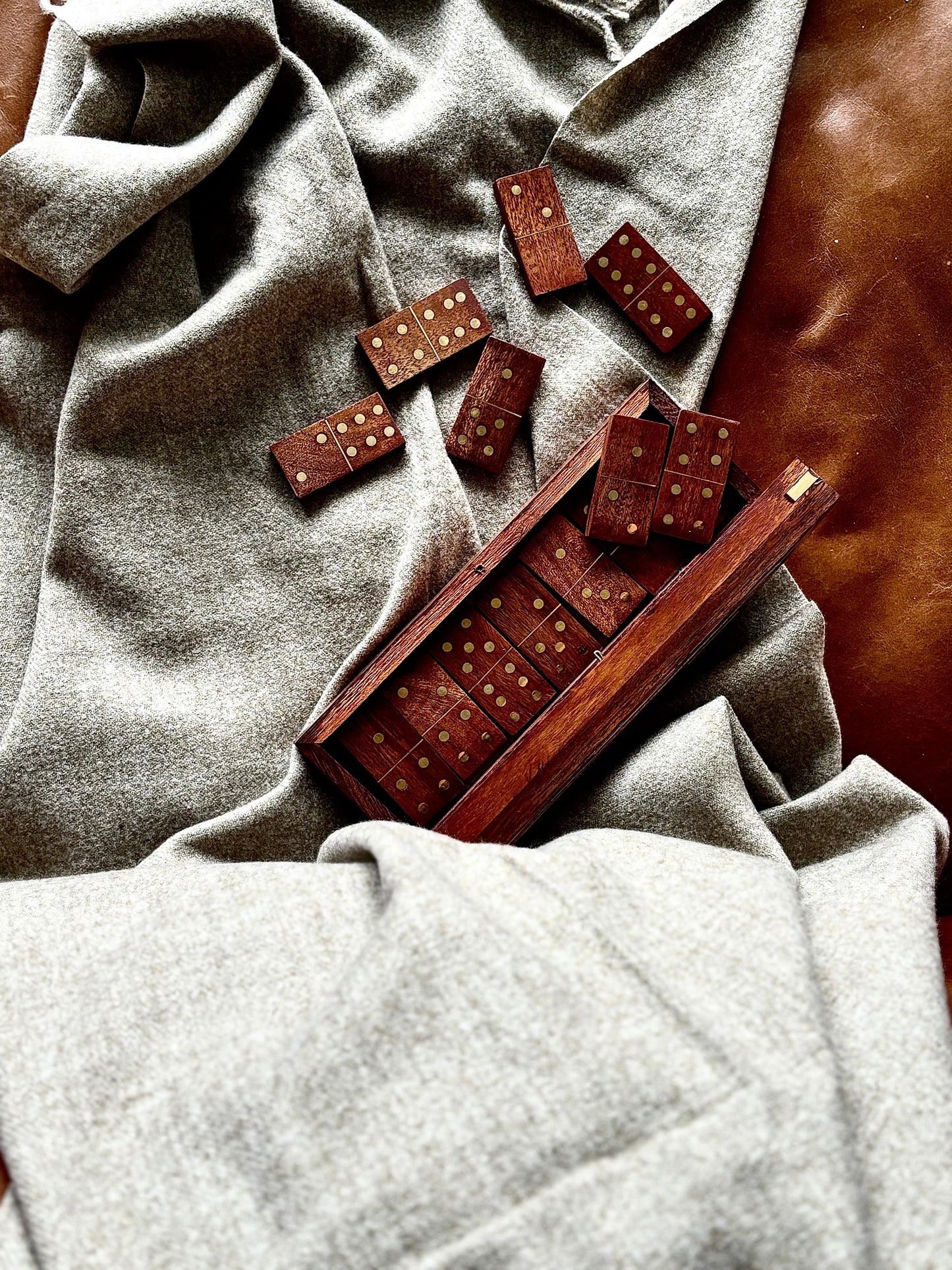 Wooden Dominoes Set | Elegant Home Decor