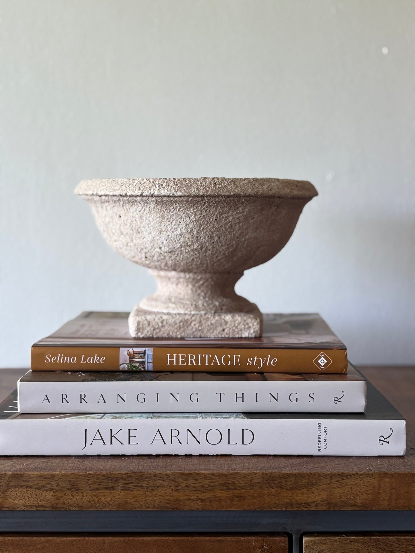 Stone Clay Cement Urn | The Agnes Collection