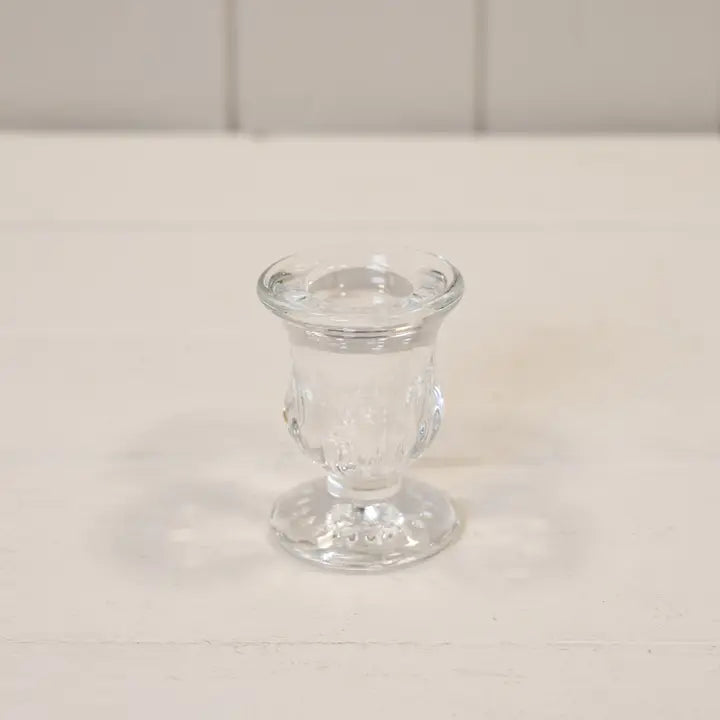 Clear Glass Candle Holder | Luxury Home Décor