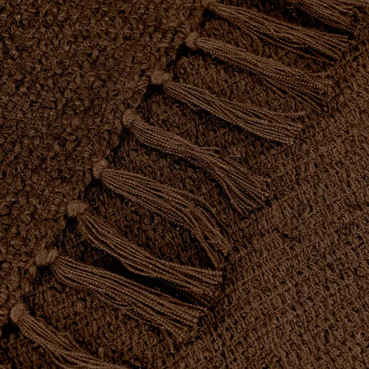 Coffee Bean Boucle Throw | Luxury Home Decor