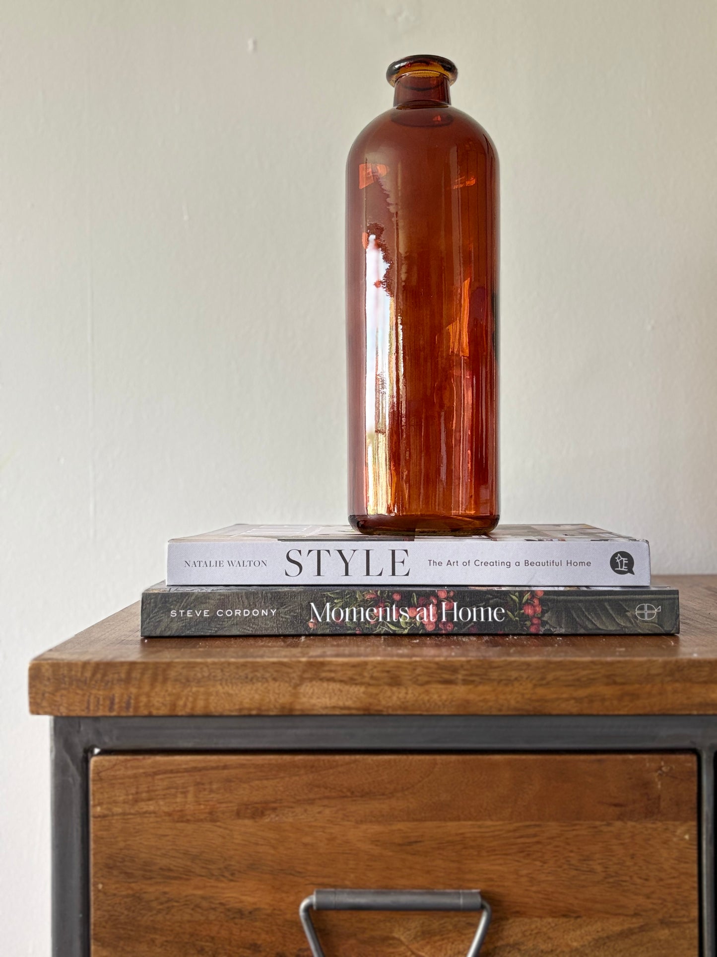 Burnt Amber Bottle Large | Luxury Home Décor