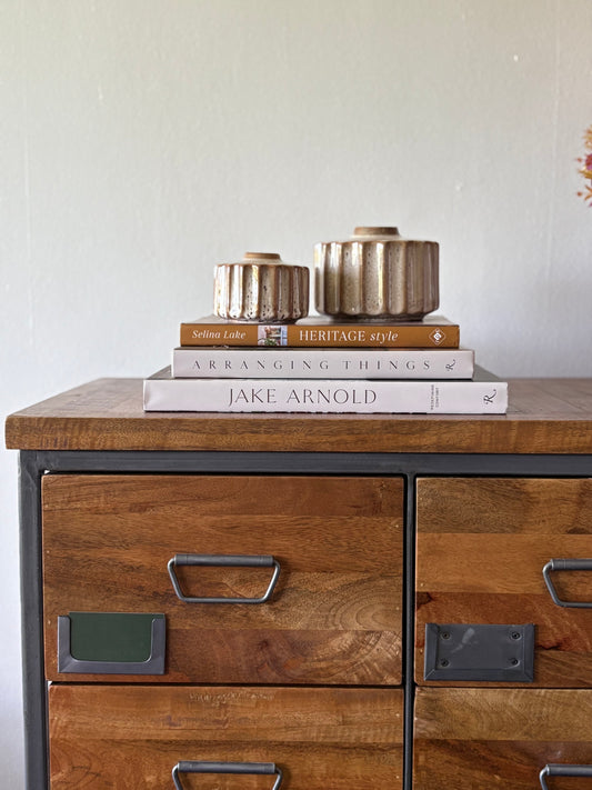 Large Decorative Ceramic Neutral Vase | Luxury Home Décor