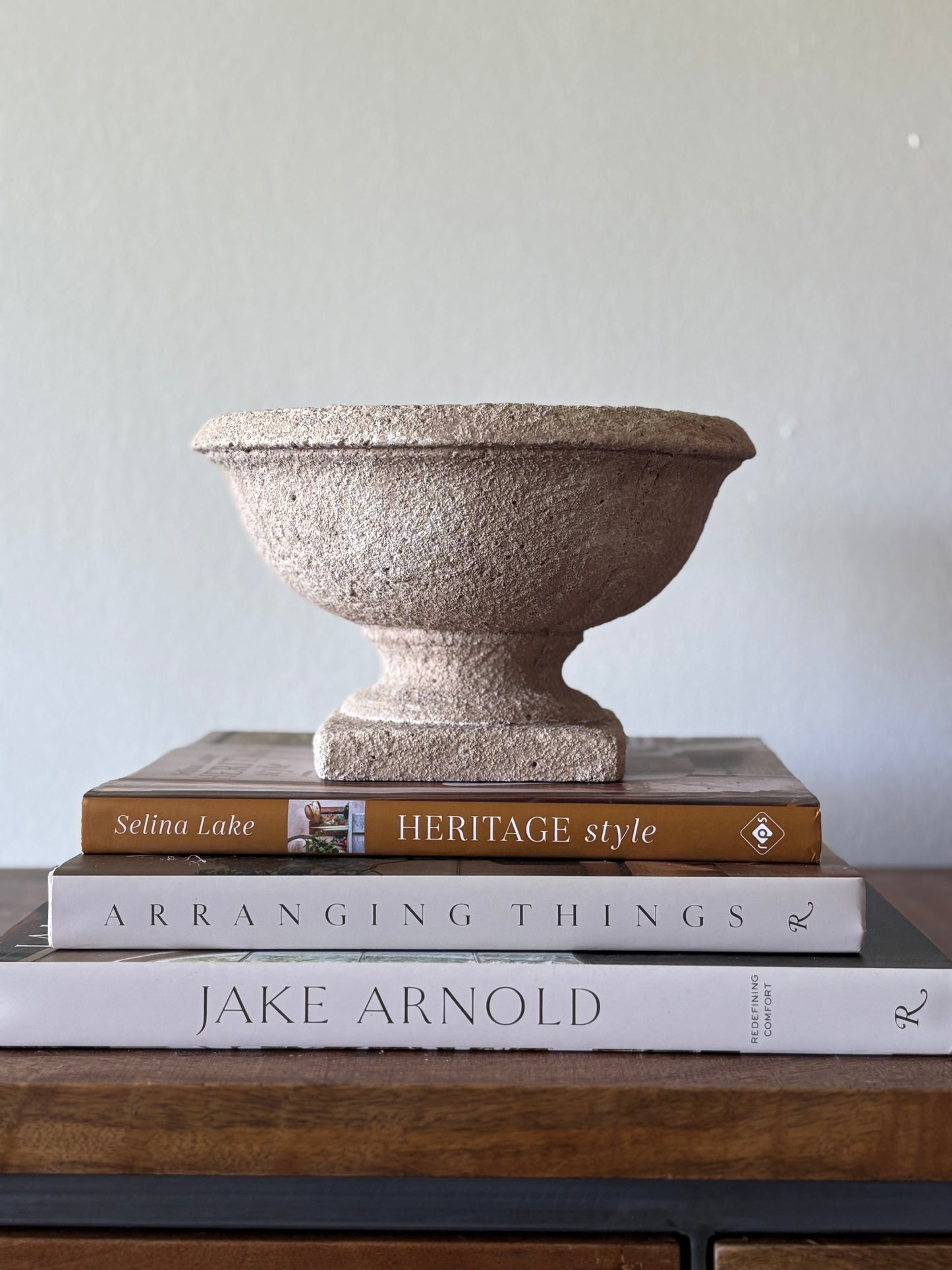 Stone Clay Cement Urn | The Agnes Collection