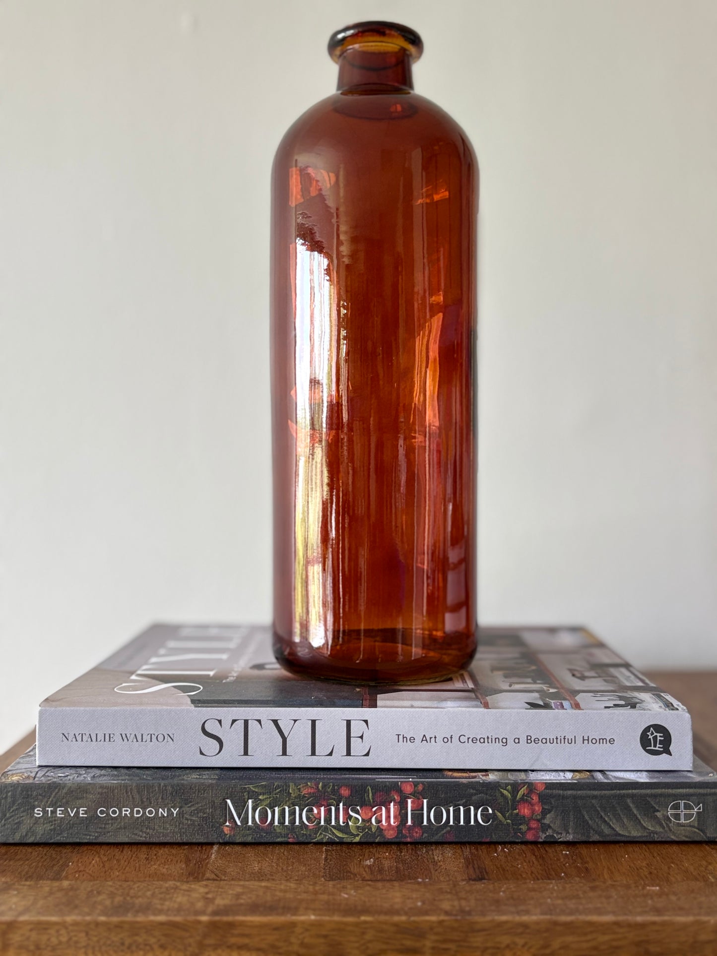 Burnt Amber Bottle Large | Luxury Home Décor