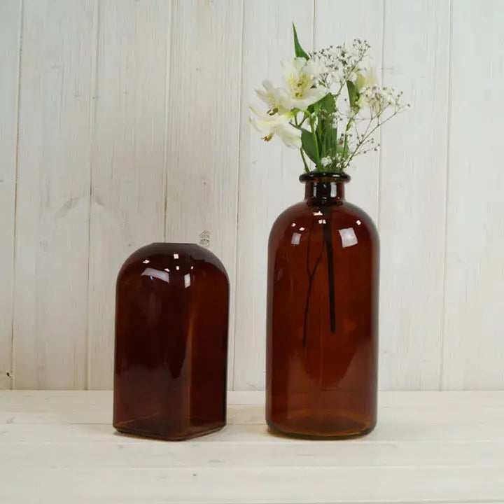Burnt Amber Bottle Medium | Luxury Home Decor