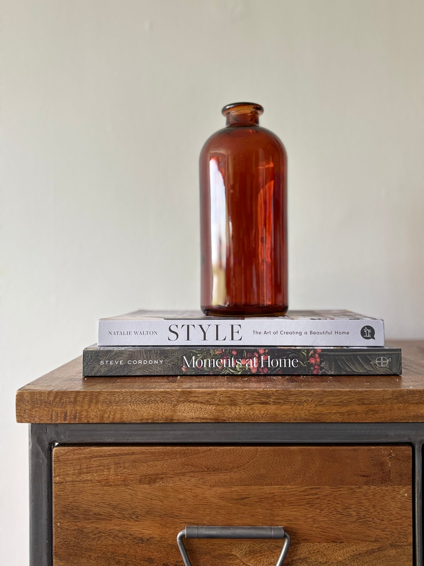 Burnt Amber Bottle Medium | Luxury Home Decor
