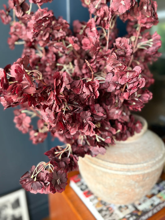 Wine Blossom Spray | Artificial Floral