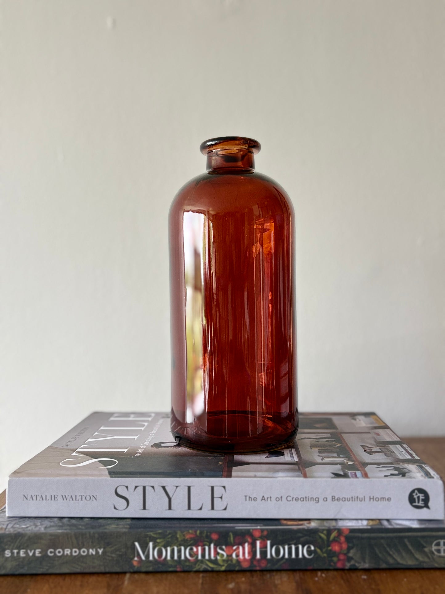 Burnt Amber Bottle Medium | Luxury Home Decor