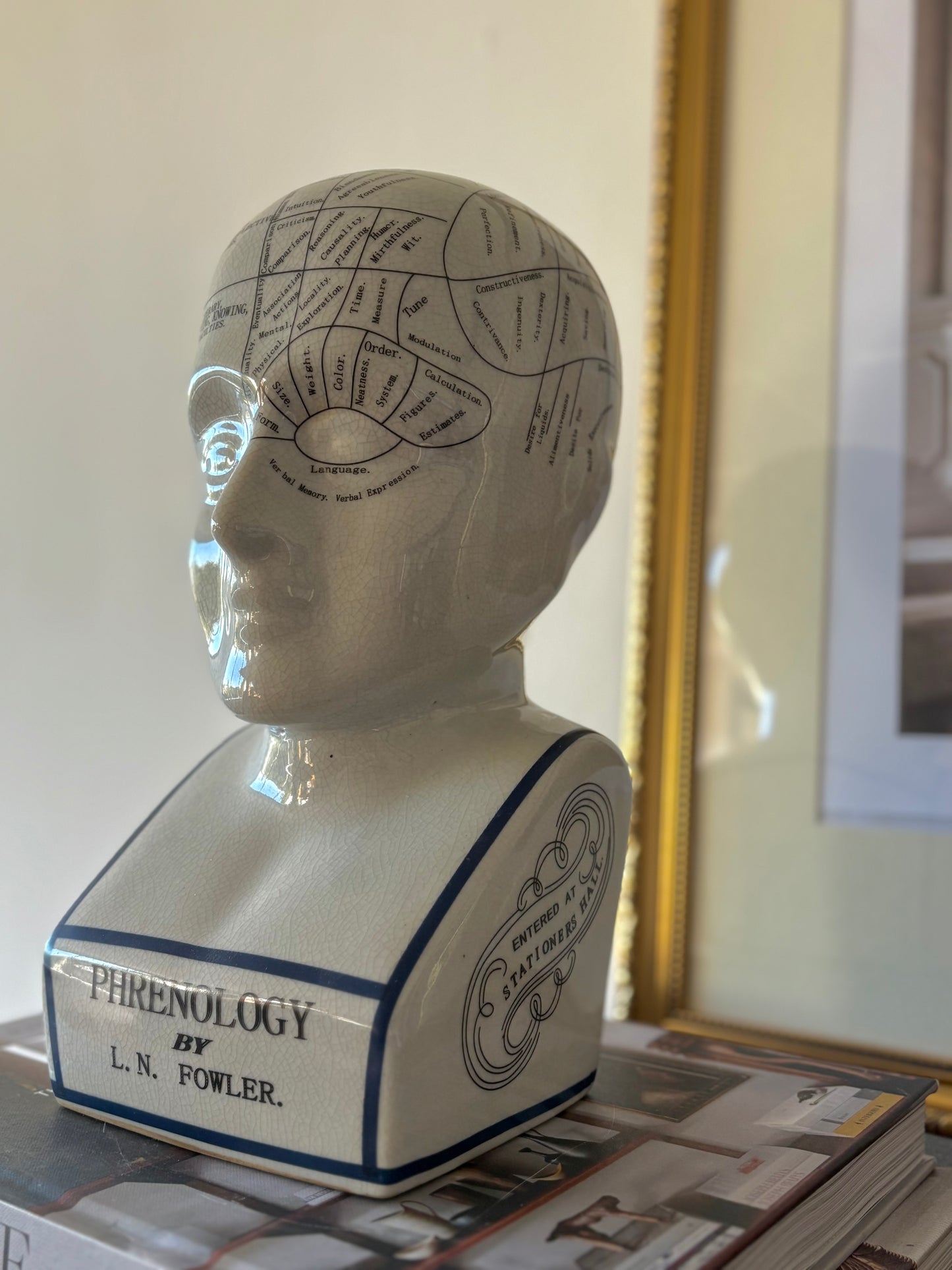 PreLoved Phrenology Head | Luxury Home Decor