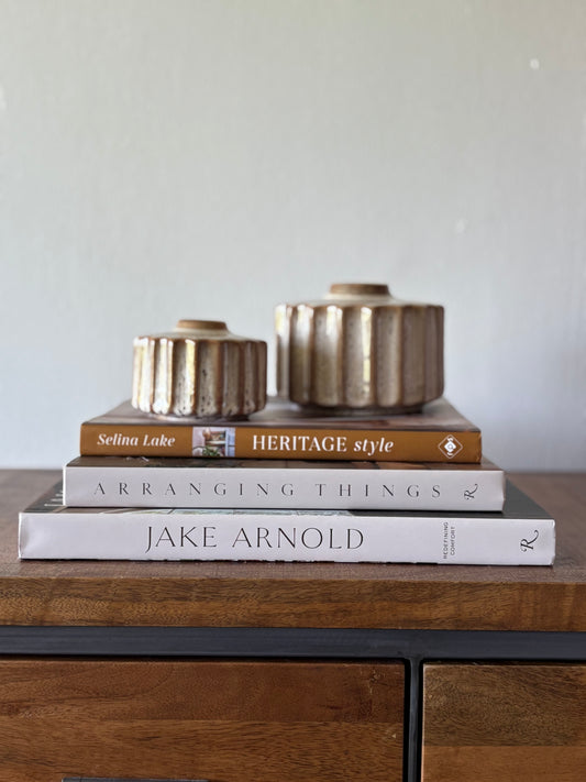 Small Decorative Ceramic Neutral Vase | Luxury Home Décor