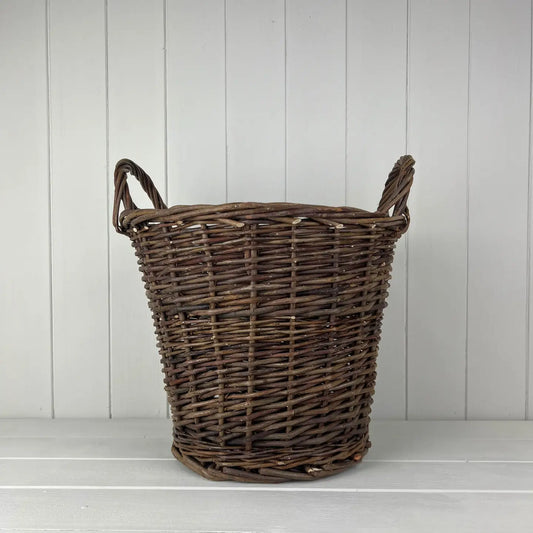 Round Log Basket | Luxury Home Decor