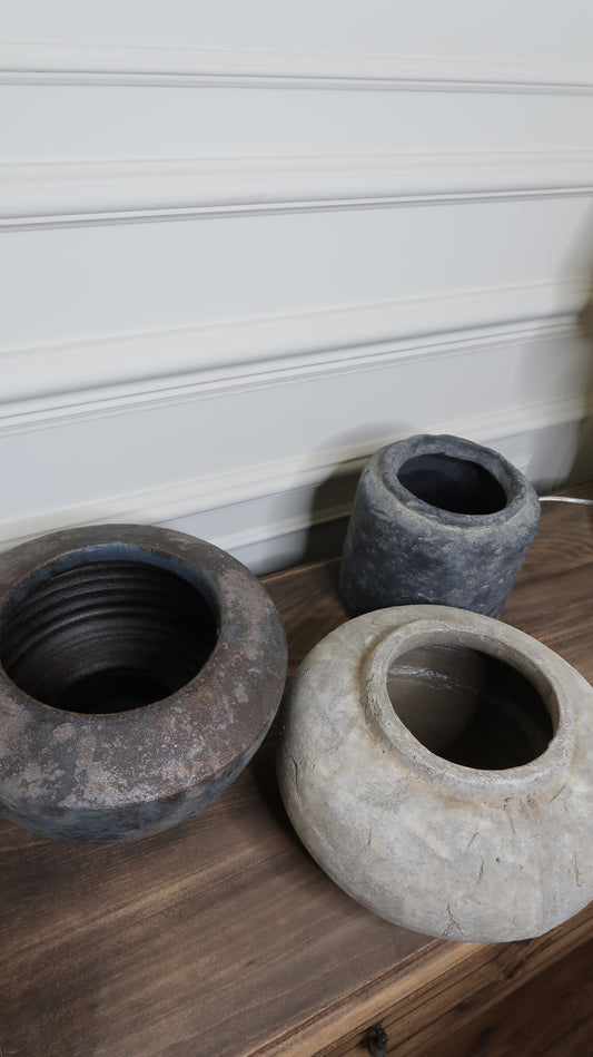 Bali Vintage-Style Stone Vase