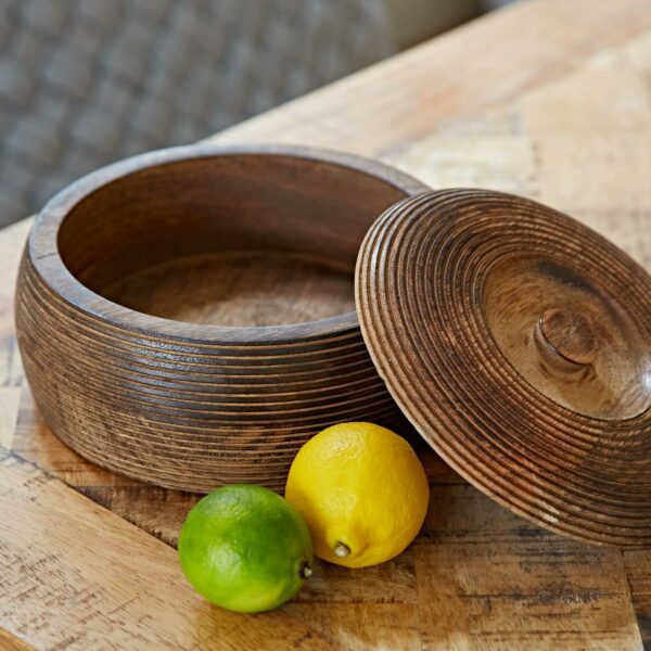 Hand-Carved Mango Wood Bowls Large | Luxury Home Decor