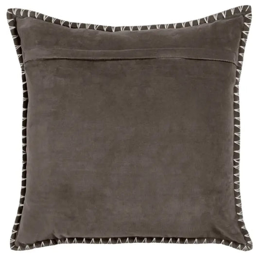 Iron Stitch Embroidered Cushion | Luxury Home Décor