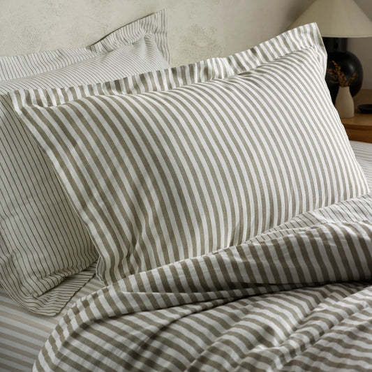 Stripe Cotton Duvet Cover Set Mole