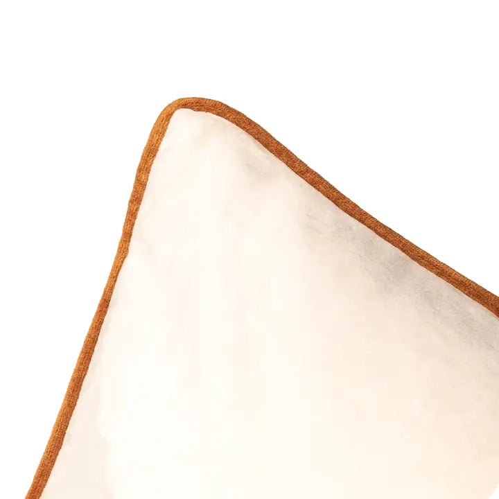 Velvet Cushion with contrast piping | Luxury Home Décor