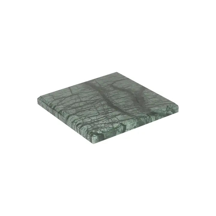 Emerald Marble Square Coaster | Luxury Home Décor
