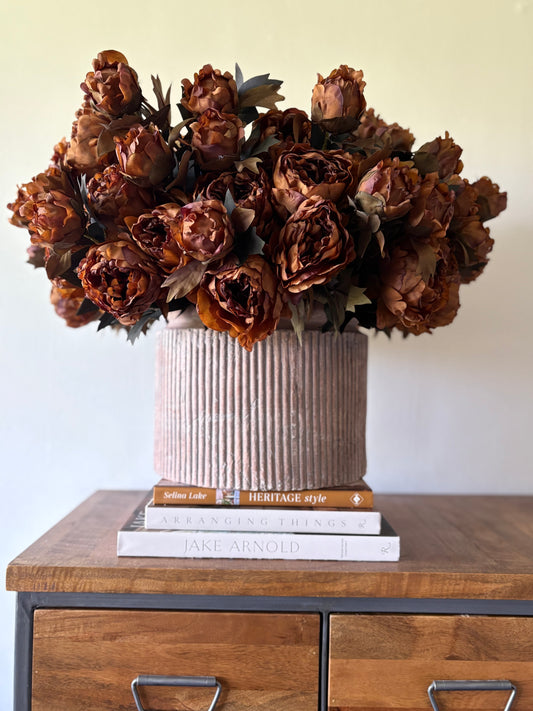Rust Peony | Artificial Floral