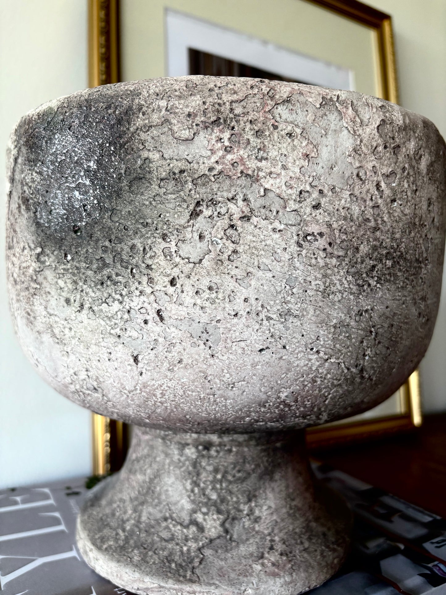 PreLoved Footed Planter | Sandstone Effect (Small)