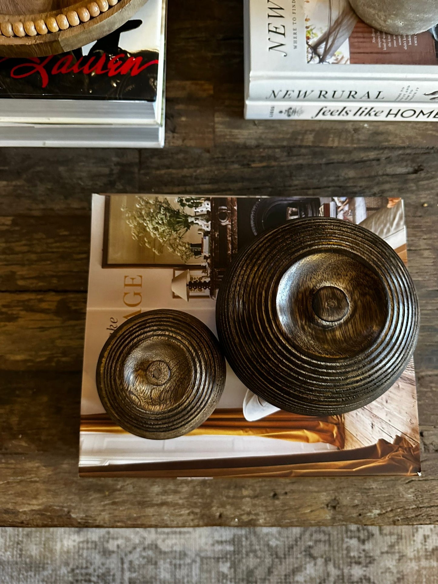 Hand-Carved Mango Wood Bowls Medium | Luxury Home Decor