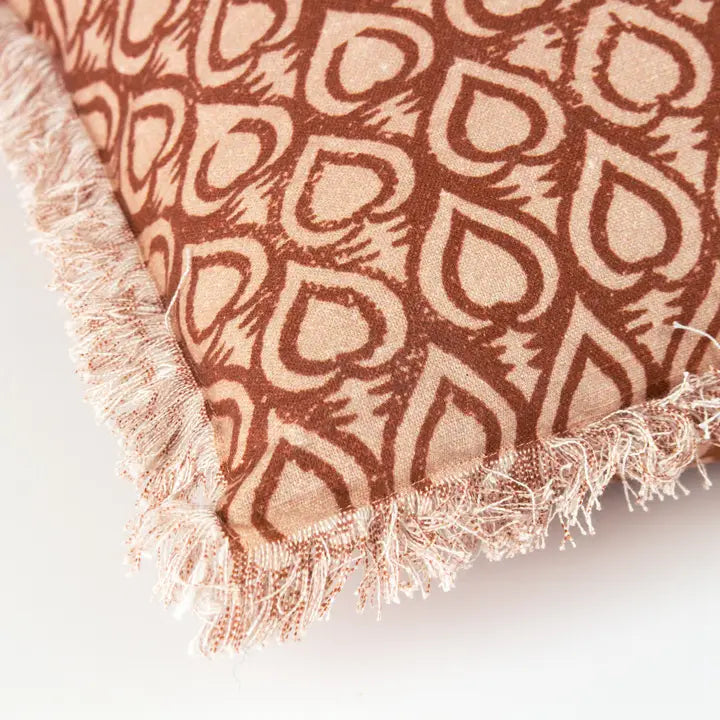 Gina Cushion in Pecan | Luxury Home Décor