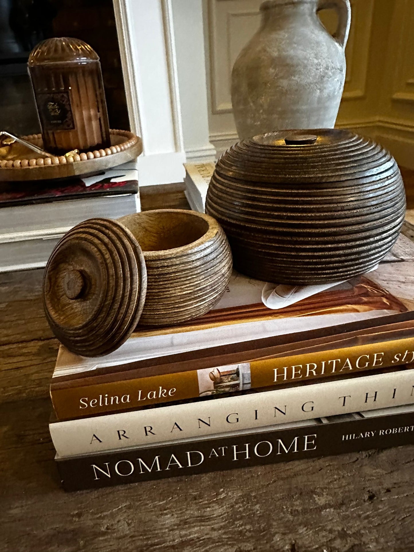 Hand-Carved Mango Wood Bowls Medium | Luxury Home Decor