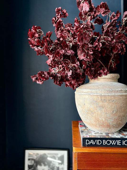 Wine Blossom Spray | Artificial Floral
