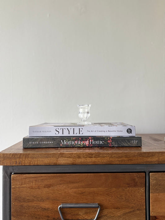 Clear Glass Candle Holder | Luxury Home Décor