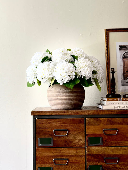 White Hydrangea | Artificial Floral