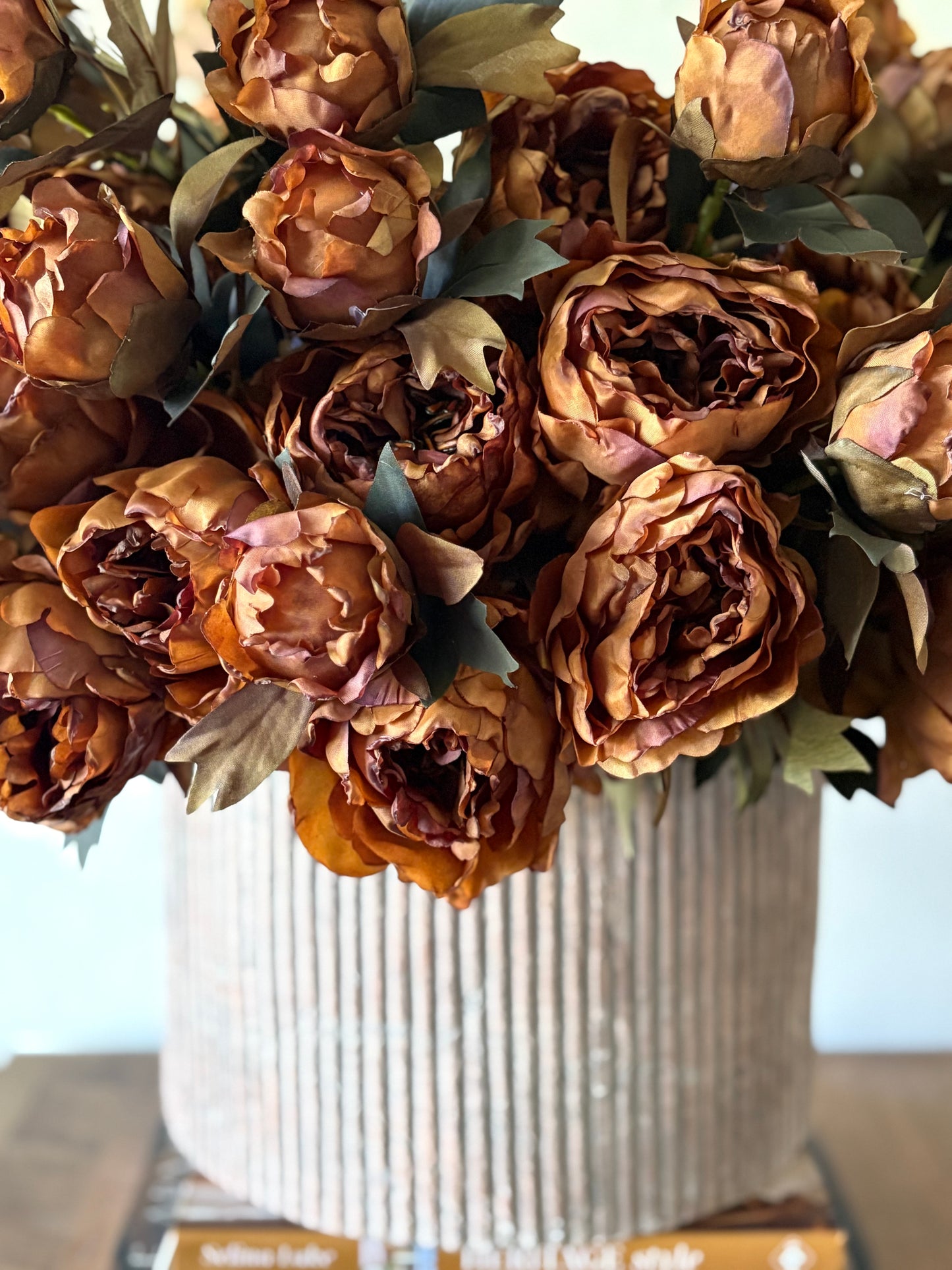 Rust Peony | Artificial Floral – styledas.com