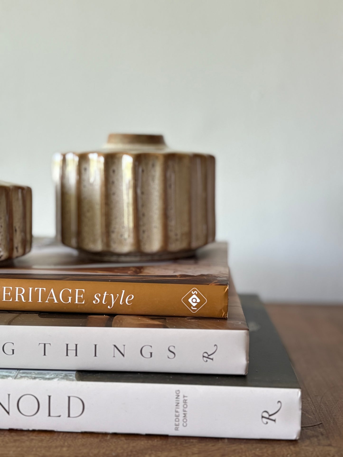 Large Decorative Ceramic Neutral Vase | Luxury Home Décor