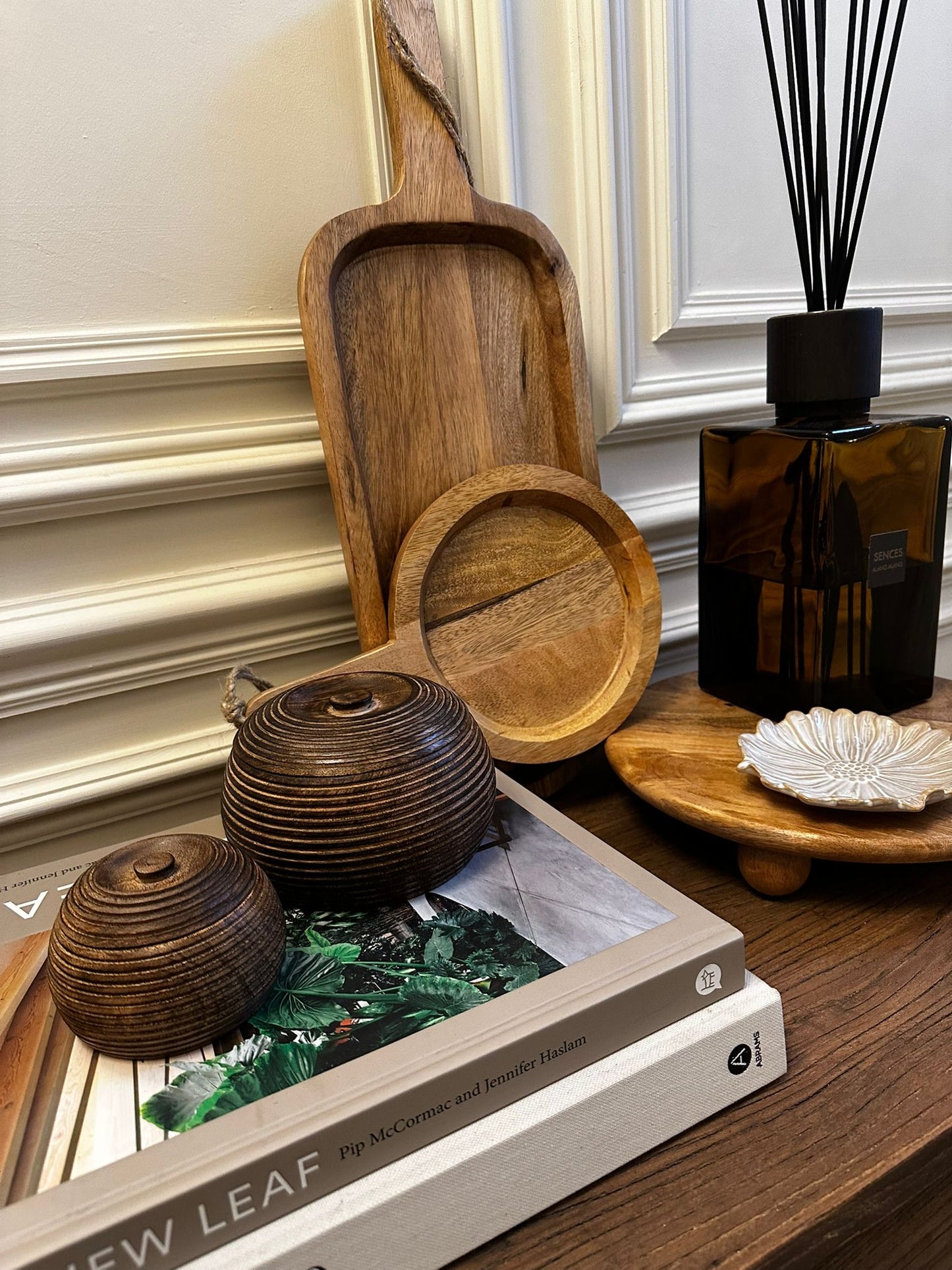 Hand-Carved Mango Wood Bowls Small | Luxury Home Decor