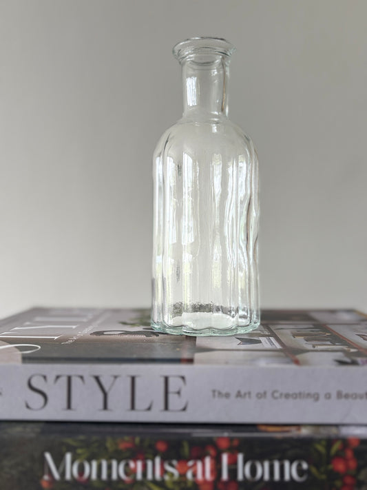 Clear Glass Bottle | Luxury Home Décor