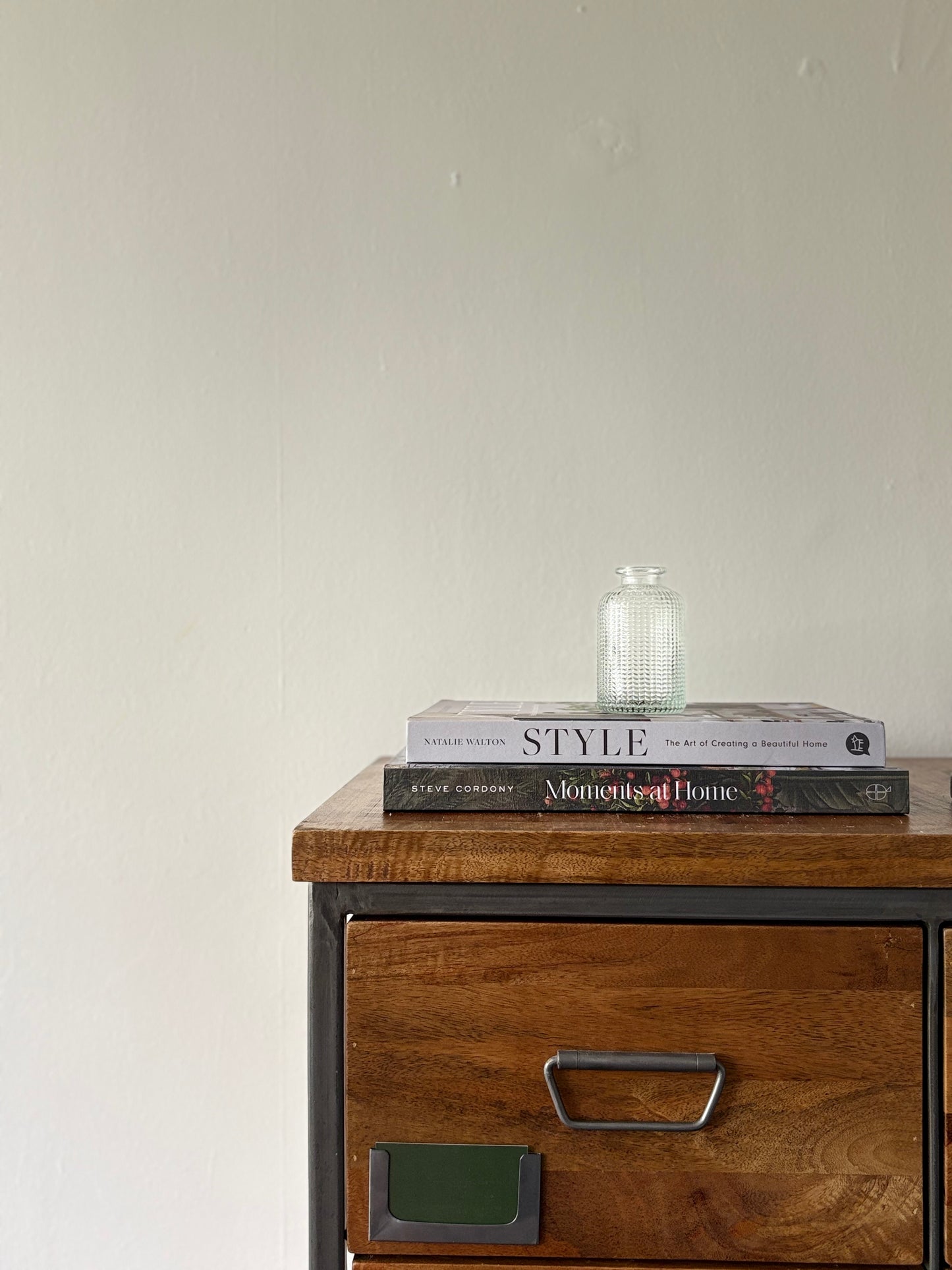 Clear Dimpled Glass Bottle | Luxury Home Décor