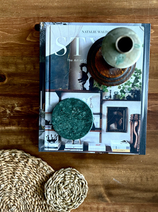 Emerald Marble Round Coaster | Luxury Home Décor