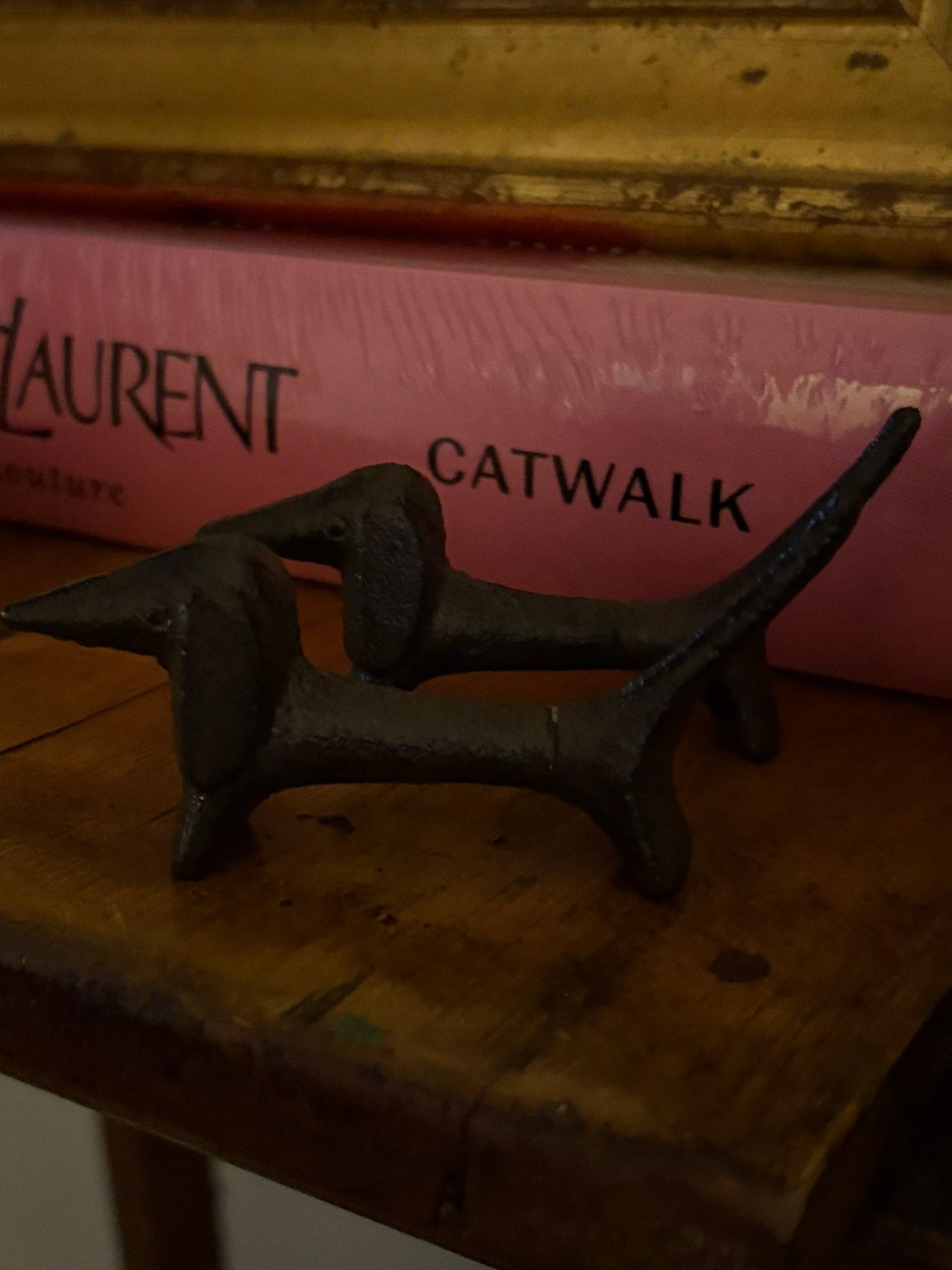 Dachshund Metal Sculpture | Luxury Home Decor