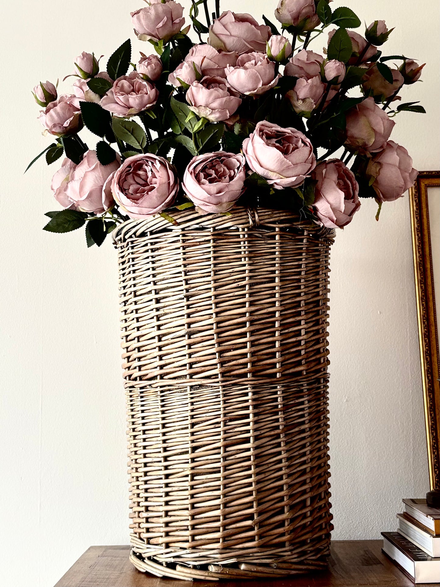 Dirty Pink Garden Rose Spray | Artificial Floral