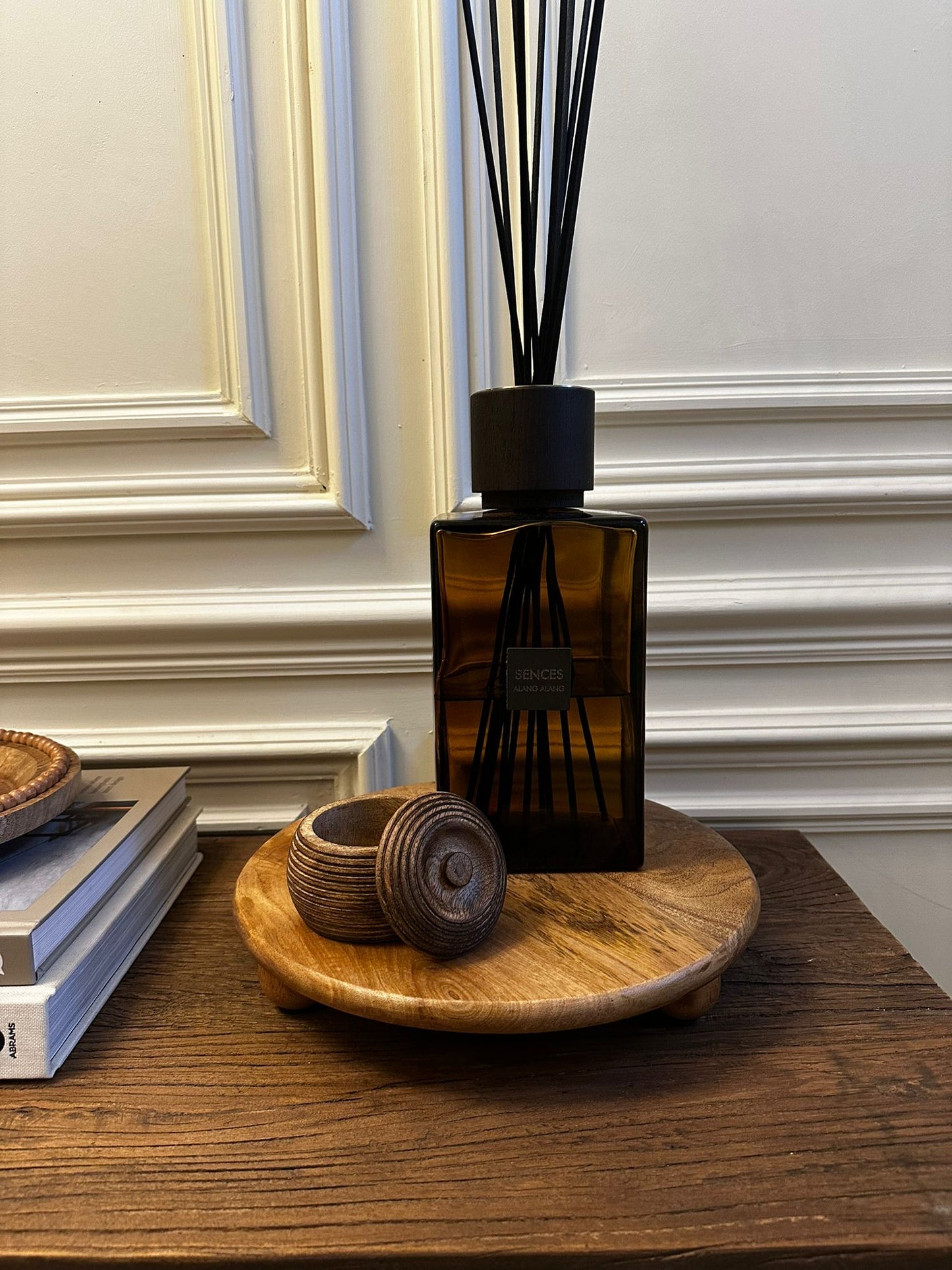 Wooden Candle Plate | Luxury Home Decor