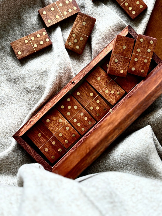 Wooden Dominoes Set | Elegant Home Decor