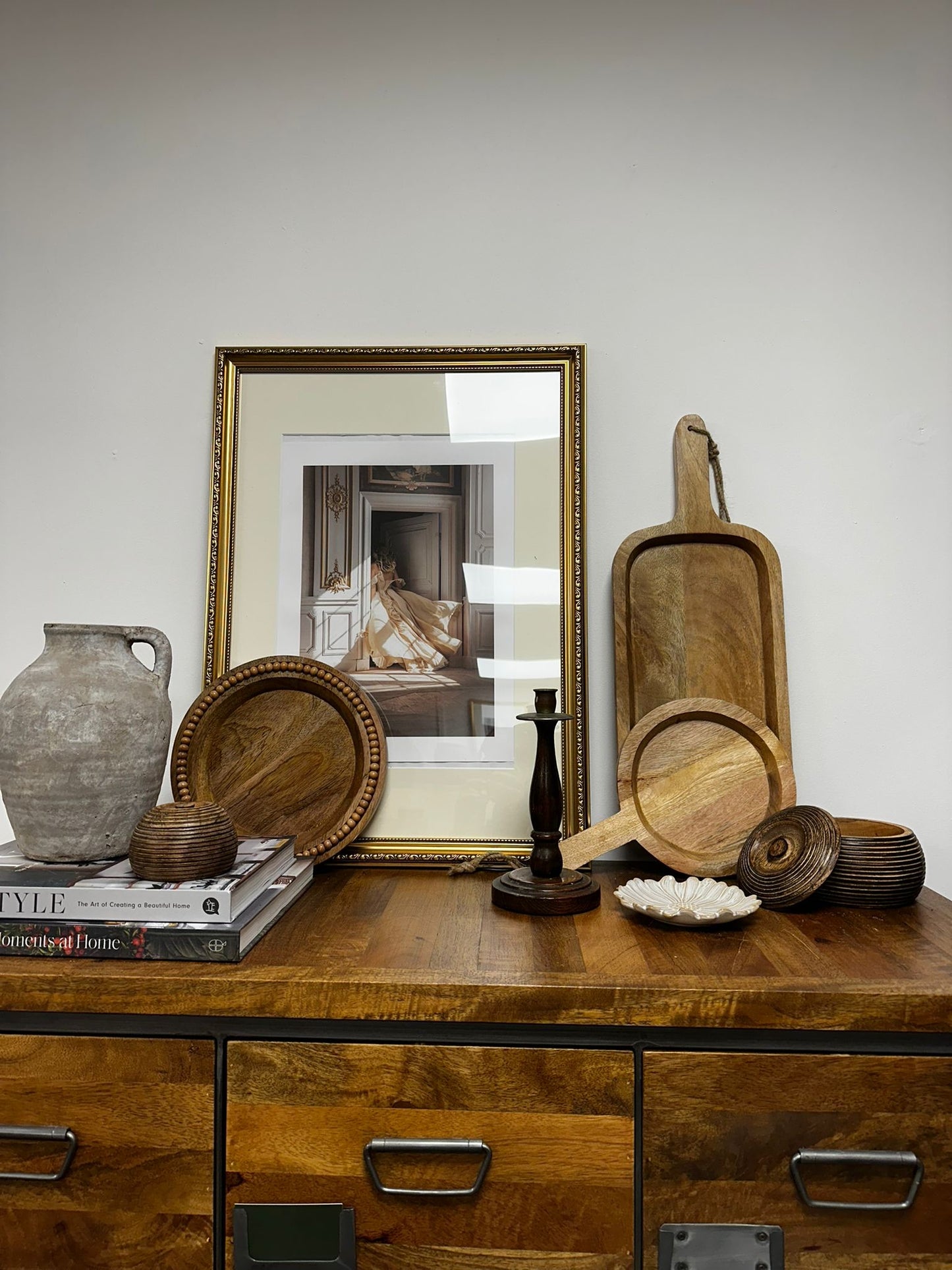 Circular Wooden Serving Board | Luxury Home Decor