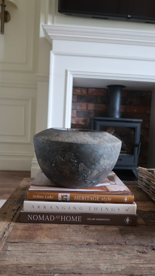Bali Vintage-Style Stone Vase